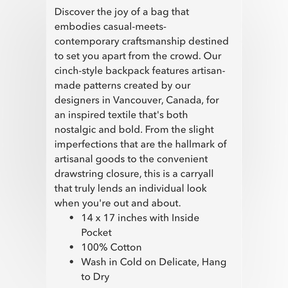 bicycle lovers gift-“Wild Rider” design sketchbook & cotton canvas backpack-NWT - Picture 7 of 16